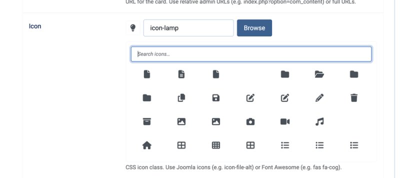 Visual Icon Picker
